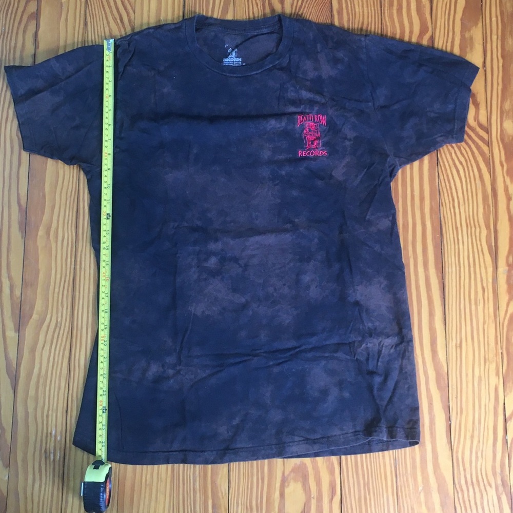 COPY - Vintage Bleach Dyed Death Row Records Tee Shirt T Shirt Bleach Dye